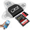 Mineup Lettore Di Schede SD, 4In1 Universale SD TF Card Reader, Adattatore Lettore Sd, Lettore Sd Card Schede Portatile, Adattatore Micro SD Card Reader, Multifunzione TF Memory Card Reader