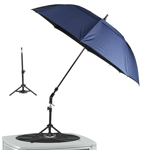 mucol HVAC-Regenschirm mit Magnetfuß-Set kann kühl und trocken bleiben, wenn Sie draußen arbeiten. Der HVAC-Schattenschirm mit Sockel (152,4 cm blau)