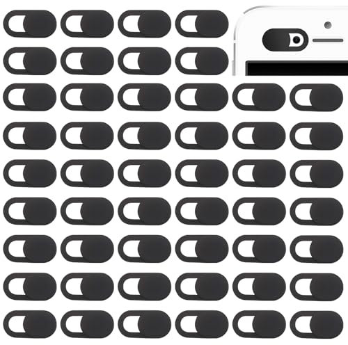 Matsizen 50 Stück Laptop Kamera Abdeckung Webcam Abdeckung Kamera Abdeckung Handy Schützen Privatsphäre und Perfekt an Eine Vielzahl Von Laptop und Mobiltelefonkameras(Schwarz)