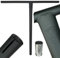 Ethic DTC Tenacity V2 Stunt Scooter Stahl Lenker HIC/SCS I Trick Tret Roller I Bar I Lenkerstange (Schwarz Matt 77cm)