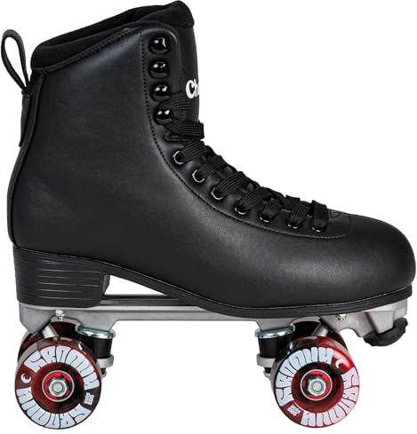 Chaya Rollschuhe Classic Dance - Roller Skates für Damen und Herren im Retro-Look für Roller-Disco - Roll-Schuhe in Rot