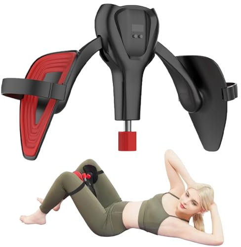 Oberschenkeltrainer,Beckenboden Trainingsgerät,Beckenbodentrainer für Männer und Damen,Herren 0-50 KG Einstellbarer Widerstand Inner Oberschenkel Trainer mit Beinriemen und Zähler