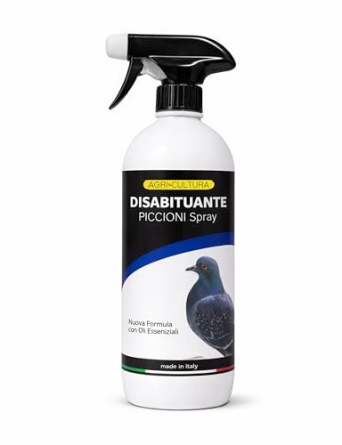 AGRI-CULTURA® | Repellente Piccioni 1 LT | Disabituante Piccioni Barriera Vegetale Olfattiva Anti Piccioni e Gabbiani per Balcone, Terrazza, e Giardino | Alternativa Ecologica a Veleno e Naftalina.