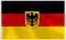Deutsche Staatsflagge, 90 x 150 cm, strapazierfähig, Deutschland-Adlerflagge, doppelt genäht, lebendige Farben, farbecht, Outdoor-Dekoration mit Messingösen (deutsches Staatszeichen)