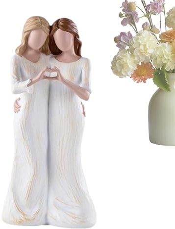 Pruojhw Mutter-Tochter-Figur,Mutter-Tochter-Figur | Mutter- -Tochter-Desktop-Ornamente | Bedeutungsvolle Familienmomente, geeignet für Zuhause, Schlafzimmer, Wohnzimmer, Tischregal, Dekorstatue