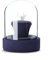 Schmuck-Organizer-Ständer, Schmuck-Ringständer-Halter-Display, Ringhalter for Schmuck-Ring-Organizer, Aufbewahrung, Schmuck-Organizer, Schmuckständer, Sockel-Display mit Glasdeckel Schmuckhalter(Blue)