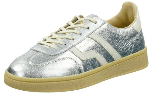 GANT Damen Low Sneaker CUZIMA Silber Ledermix, Größe:36, Farbauswahl:Silber/Platin