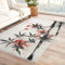 AUWUUA Tapis japonais chinois imprimé bambou pour chambre à coucher, salon, couloir, entrée, petit tapis d'intérieur de style asiatique, lavable en machine, antidérapant et doux à poils courts - 60 x