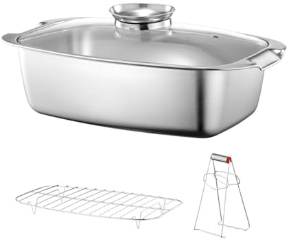 Pesci in acciaio inox Piazza Piattaforma Piazza Vapore Pesci Stock Pots Grande Capacità Pentole Cottura A Vapore Con Rack