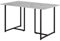 Vicco Esstisch Merido, Schwarz/Marmor-Weiß, 140 x 80 cm