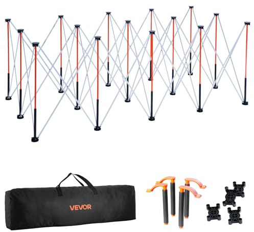 VEVOR Portable Folding Workstand, 8.02 x 4.12 ft Collapsible Workbench, 6000 lbs Weight Capacity, No Assembly Foldable Work Stand with Storage Bag, Table Top NOT Included, for Garage Workshop Outdoor