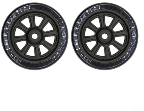 2 Stück Grill-Rad, 15,2 cm (6 Zoll), Ersatz-Räder, schwarze Trolley-Reifen, robuste Outdoor-Grillwagen-Räder