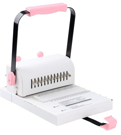 Cinch-Buchbindemaschine mit Gleitlineal, kompatibel mit Draht- oder Spiralspulen, für professionelle dicke Bücher, Notizbücher, Kalender und mehr