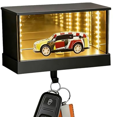 Djowyh Porte-clés pour garage de voiture, avec plusieurs crochets, pour garage, porte d'entrée, appartement, bureau, cuisine, chambre à coucher