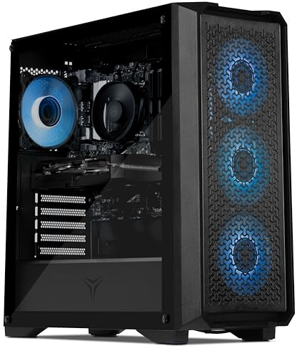 YEYIAN PC X Gaming Vault X | Intel Core i5 14400F 10 cœurs à 4,7 GHz | Nvidia RTX 5060 8 Go GDDR7 | 32 Go DDR5 6000 MHz | SSD 1 to | Licence Windows 11 Pro AI Copilot