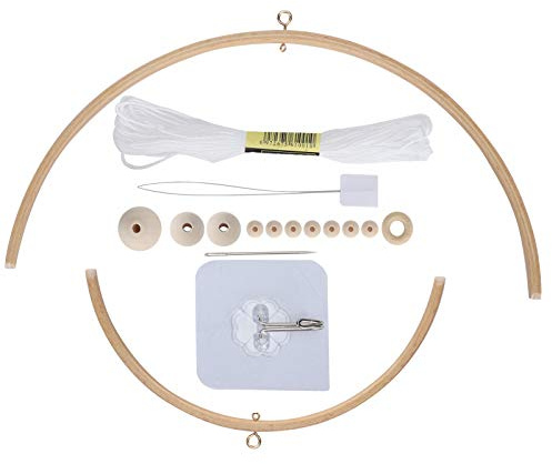 HUSHUI Windspiel-Set Zum Selbermachen, Buntes Mobiles Glockenspiel für Babybetten aus Holz für die Kinderzimmerdekoration mit Umweltfreundlichen Materialien