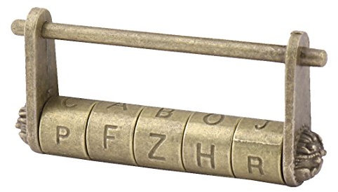 sourcing map Cadenas Serrure Mot de Passe Lettre Verrou Antique Vintage Pour Boîte A Bijoux Métal chinois ton bronze