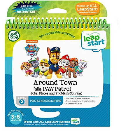 LeapFrog LeapStart 3D Around Town with PAW Patrol Book, Level 2