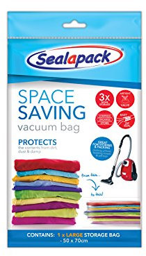 12x Space Saving Vacuum Storage Bag Clothes Bedding Vac Sealed 50cm x 70cm