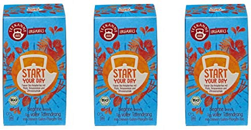 Teekanne Organic Bio Start Your Day, 3er Pack (3 x 36 g)
