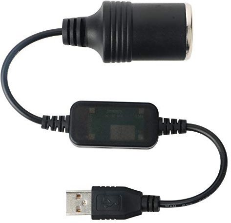 GTIWUNG Convertisseur de Câble USB A mâle vers Allume-Cigare Femelle 12V, Voiture Femelle Convertisseur, Voiture Cigarette Allume Socket pour GPS E-Chien