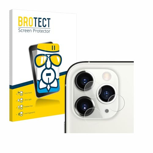 BROTECT Schutzglas für Apple iPhone 11 Pro (NUR Kameraschutz) Schutzfolie Made in Germany Panzer Folie Glas Displayschutz [ 9H, Anti-Fingerprint]