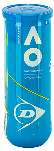 DUNLOP Australian Open (AO) Extra Duty All-Court Tennisbälle – 3 Balldosen (18 Dosen)