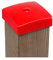 Gartenwelt Riegelsberger Premium PVC Pfostenkappe 70x70 mm ROT Abdeckung für Kantholz 7x7 cm aus Kunststoff