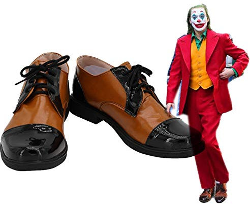 Acquista Joker Arthur Fleck Joker Joaquin Phoenix Scarpe Cosplay Stivali Halloween Carnival Party Costume Cosplay Prop 43