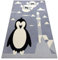 rugsx Teppich BCF Flash Penguin Pinguin grau 200x300 cm
