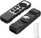 2021 RubRab Anti-Lost Protective Case for Apple Siri Remote Anti-Slip Durable Silicon Shockproof Rubber Cover for Apple 4K HD TV Siri Remote (2nd Generation Applicable) AirTag Applicable (Black)