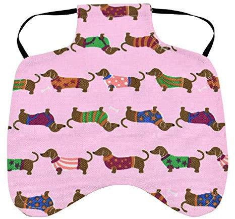 Sparklenut Hühnersattel Tretschutzweste,Doppelte Verdickung Warnweste für Hühner, Kleidung Geflügelenne Sattel Schürze Halter ,Für Huhn Und Ente Rückenschutz Jacke (Dachshund)