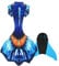 XonyiCos Frauen Meerjungfrauenschwanz mit Monoflosse, Bademode luxuriöser Meerjungfrau Badeanzug, Halloween Kostüme (Blau Orange, L)