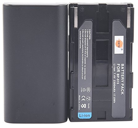 DSTE (2-Pack) BP-915 Ersatz Batterie Akku 2300mAh 7.4V Kompatibel für Canon C2 DM-MV1 DM-MV10 E1 E2 E30 FV1 FV500 Ultura V40 V420 ES410 UC-X2Hi UC-X30Hi UC-X45Hi Kamera