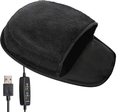 Operitacx USB Beheiztes Mauspad Plüsch Handwärmer Für Büro Einstellbare Temperatur Bequemes Computer-mauspad Für Home Office Und Schule Elegantem