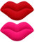 ABOOFAN 2st Sofakissen Dekorative Kissen Für Couch Lippenkissen Kissen Wurfkissen Plüschkissen Kissen Für Sofas Und Sofas Kissen & Zubehör Kissenbezüge Chill-Pille-Kissen Unkraut Pop 3D
