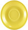 Genware Royal Saucer Yellow 4.5inch / 12cm - Pack of 6 - Porcelain Espresso Saucers, Coffee Saucers