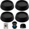 VooGenzek 4 PCS Universal Washing Machine Anti-Vibration Feet Pads, Shock Absorbing Washer Rubber Feet Pad, Dryer Anti-Vibration Feet Pads, for Dryer, Refrigerator, Table Chair, Treadmill (Black)