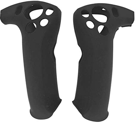 2-teilige Controller-Griffabdeckung für VR2, Rundumschutz, Rutschfester VR-Griff, Klebrige Silikonabdeckung für VR2 (Schwarz)