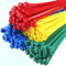 Coloured Cable Ties - 50 pcs Each Colour, 200x4.8 mm Mixed Zip Ties for Secure Cord Management - Heavy Duty Cable Ties Up to 54.4 kg Tensile Strength - Auto-Locking Nylon Tie Wraps - Just Cable Ties