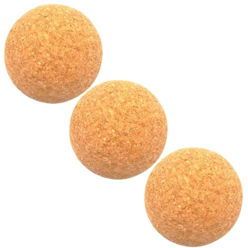 3 x Bolas de corcho de vino de 8 cm, tapón de madera para botella de jarra de vino