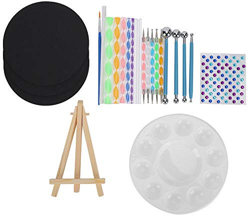 Mandala-Punkt-Werkzeug-Set, Zubehör, Vorlage, Zeichnen, Leinwand, Tablett, Malerei, Steine, Schablonen, Stift-Sets