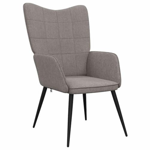 vidaXL Relaxsessel Sessel Polsterstuhl Polstersessel Fernsehsessel Esszimmerstuhl Wohnzimmerstuhl Relaxstuhl Stuhl 62x68,5x96cm Taupe Stoff