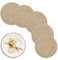 Relaxdays Juego Paja Manteles Individuales Maíz Trenzado, 6 Unidades, Mesa de Comedor, Ø 30 cm, Mantelitos Estilo Boho, Natural, Fibra Vegetal