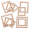 Cabilock 10 Pièces Cadre en Bois Massif Maison De Poupée en Bois Kit Maison Miniature Cadres en Bois Non Finis Cadre Photo Miniature Bricolage Cadre Photo Décor Fait Main Petite Photo