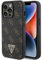 GUESS GUHCP13LPG4GPK Phone Covers Case for iPhone 13 Pro / 13 6.1 Inch Black Hard Case 4G Triangle Metal Logo