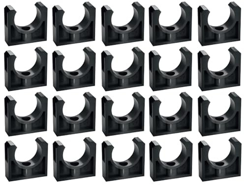 Plasson - Raccord PVC pression - 20 CLIPS DE FIXATION TUBE DE 25 -