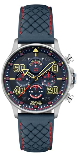 AVI-8 Hawker Typhoon Coningham Herren-Chronograph 42 mm D-Day 80 Limited Edition mit Lederband AV-4093