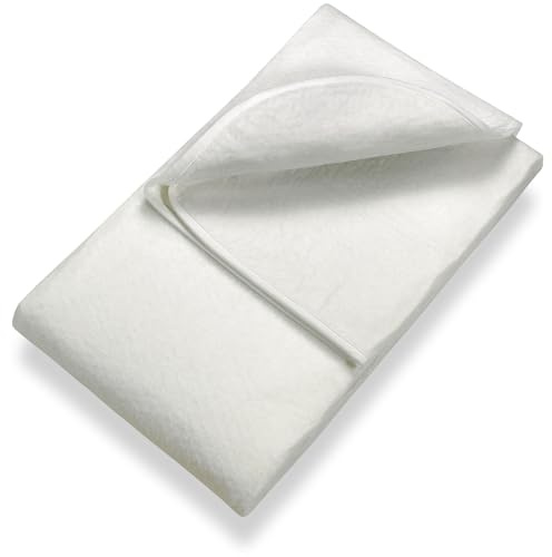 Sleezzz Basic Sous-matelas en feutre aiguilleté respirant à poser sur le sommier à lattes, blanc, protection contre l'abrasion et les taches de moisissure (80 x 200 cm)