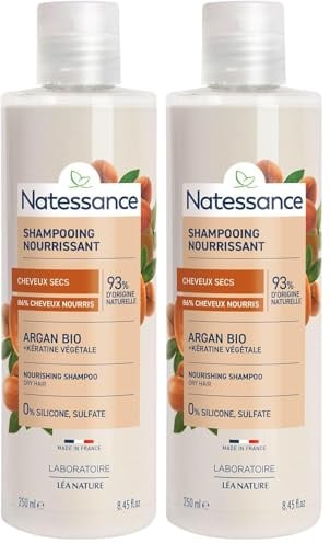 Natessance - Shampooing nutrition - Argan & Kératine végétale (Lot de 2)